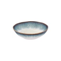 Farfurie supa, portelan, 19 cm, "Nuances", Albastru - Nuova R2S