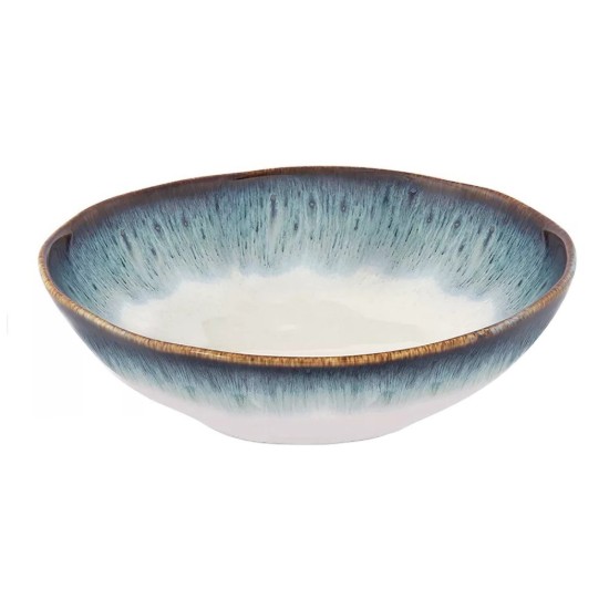 Farfurie supa, portelan, 19 cm, "Nuances", Albastru - Easy Life
