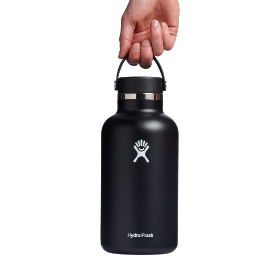 Sticla termos, inox, 1,9L, "Wide Mouth", Black - Hydro Flask