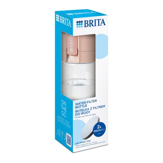 Sticla filtranta BRITA Vital 600 ml (Apricot)