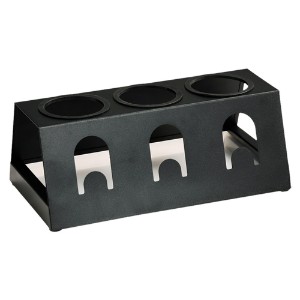 Suport uscare sticle cu tavita, 32 x 12,5 x 17 cm, Negru - Kesper