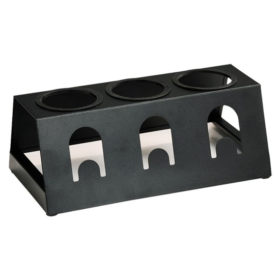 Suport uscare sticle cu tavita, 32 x 12,5 x 17 cm, Negru - Kesper