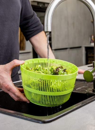 Uscator salata, plastic, 25 cm, Verde - Kitchen Craft