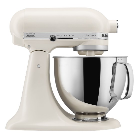 Mixer cu bol 4.8L, Artisan, Model 125, Porcelain White - KitchenAid
