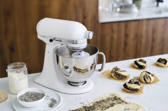 Mixer cu bol 4.8L, Artisan, Model 125, Porcelain White - KitchenAid
