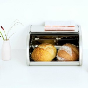 Cutie pentru paine, inox, 31,6 x 26,5 cm, Brilliant Steel - Brabantia
