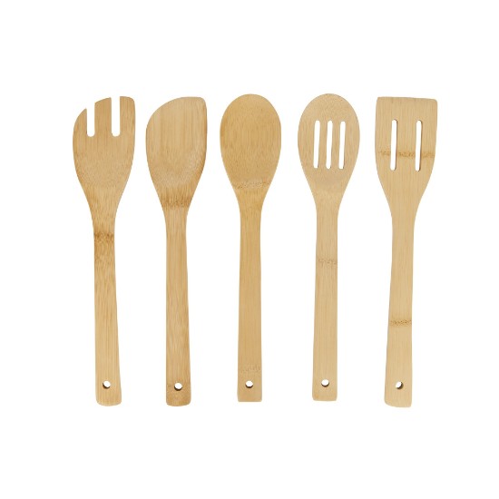 Set 5 ustensile, 36 cm, bambus, "Natural Elements" - Kitchen Craft