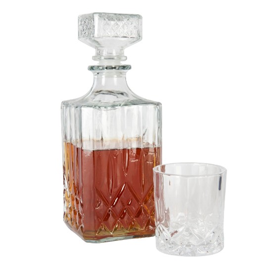 Set decantor si pahare whisky, 5 piese, sticla - Kitchen Craft