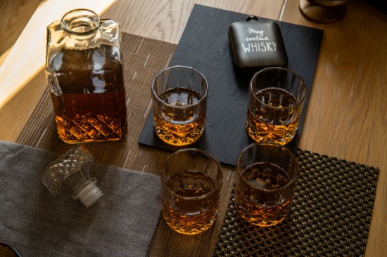 Set decantor si pahare whisky, 5 piese, sticla - BarCraft