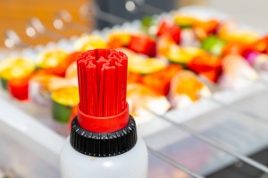 Sticla sos, cu 3 capete interschimbabile, 350ml, plastic, "Master Class" - Kitchen Craft