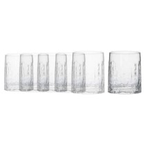 Set 6 pahare apa, sticla, 285ml, "Oak" - Borgonovo