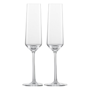 Set 2 cupe sampanie, sticla cristalina, 209ml, "Pure" - Schott Zwiesel