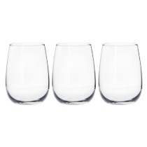 Set 3 pahare apa, sticla, 380ml, "Ducale" - Borgonovo