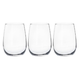 Set 3 pahare apa, sticla, 380ml, "Ducale" - Borgonovo