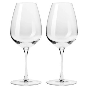 Set 2 pahare vin alb, sticla cristalina, 460ml, "Duet" - Krosno