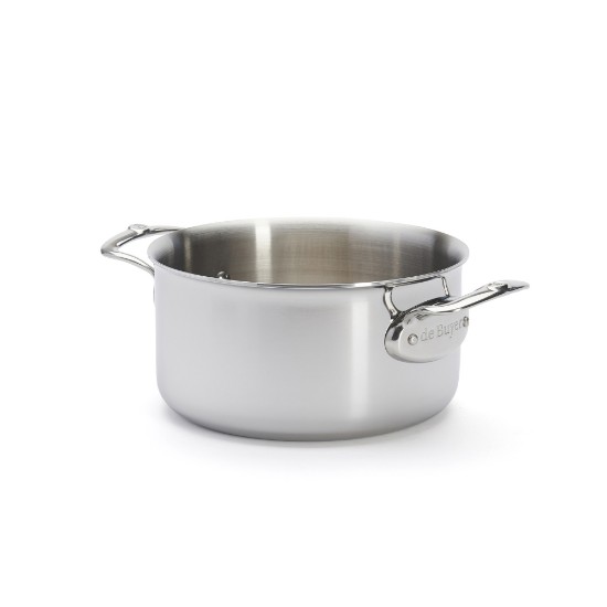 Cratita inox 5-Ply, cu capac, 20cm/3,4L, "Affinity" - de Buyer