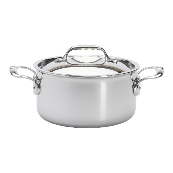 Cratita inox, cu capac, 5-Ply, 20cm/3,4L, "Affinity" - de Buyer