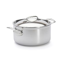 Cratita inox 5-Ply, cu capac, 24cm/5,4L, "Affinity" - de Buyer