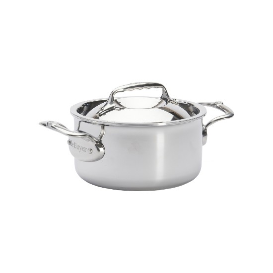 Cratita inox 5-Ply, cu capac, 16cm/1,8L, "Affinity" - de Buyer