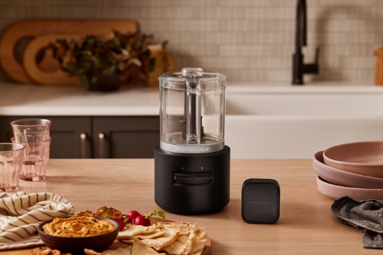 Chopper Go Cordless, cu baterie, 1,18L, Matte Black - KitchenAid