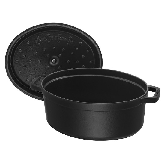 Oala Cocotte ovala, fonta, 29cm/4,2L, Black - Staub