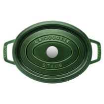 Oala Cocotte ovala, fonta, 27cm/3,2L, Basil - Staub