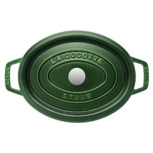 Oala Cocotte ovala, fonta, 27cm/3,2L, Basil - Staub