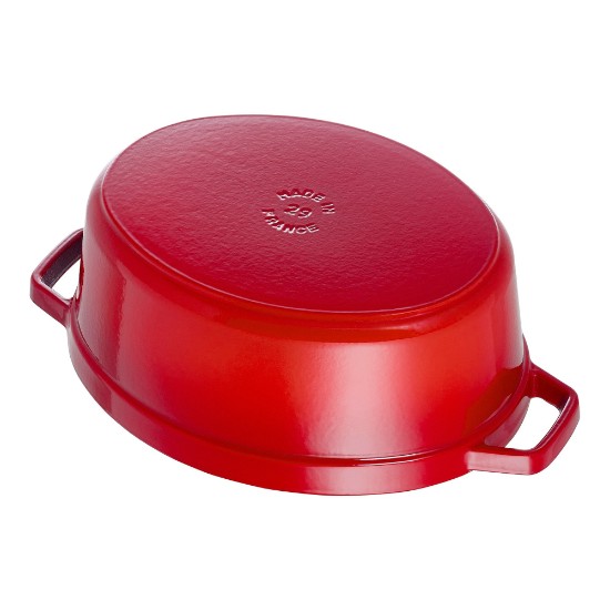 Oala Cocotte ovala, fonta, 29cm/4,2L, Cherry - Staub