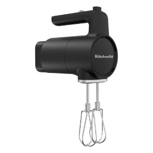 Mixer de mana fara fir Go, cu baterie, 7 viteze, Matte Black - KitchenAid