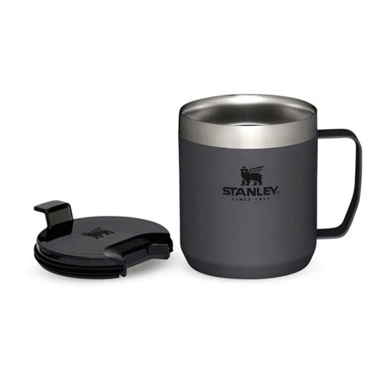 Cana camping, inox, 350ml, "Classic Legendary", Charcoal - Stanley