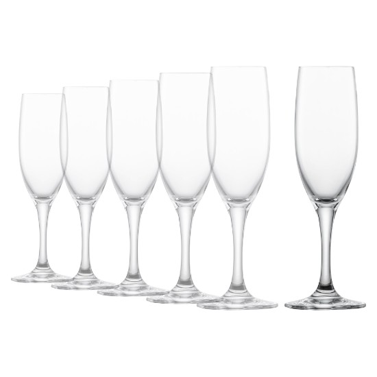 Set 6 cupe sampanie, sticla cristalina, 192ml, "Mondial" - Schott Zwiesel