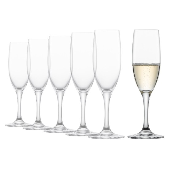 Set 6 cupe sampanie, sticla cristalina, 192ml, "Mondial" - Schott Zwiesel