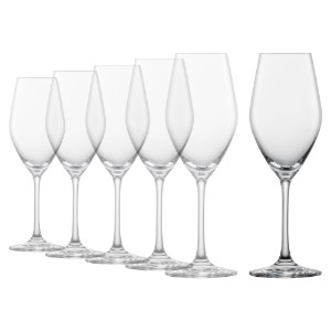 Set 6 cupe sampanie, sticla cristalina, 263ml, "Vina" - Schott Zwiesel