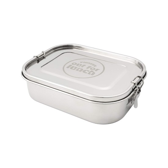 Set caserola pranz, cu 3 accesorii, inox, 1400ml, "Out of Lunch" - Grunwerg