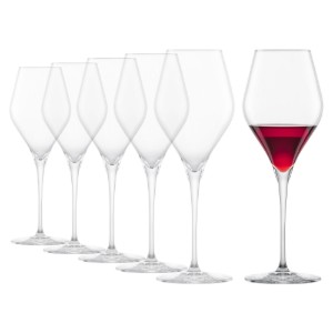 Set 6 pahare vin rosu, sticla cristalina, 437ml, "Finesse" - Schott Zwiesel