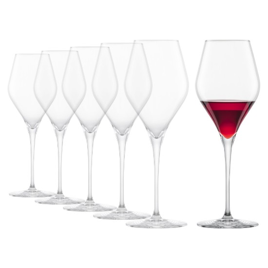 Set 6 pahare vin rosu, sticla cristalina, 437ml, "Finesse" - Schott Zwiesel