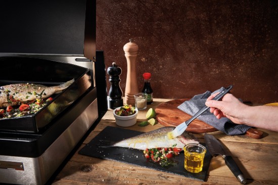 Pensula patiserie, silicon, 25 cm, latime 3 cm - de Buyer