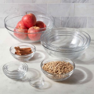 Bol salata, sticla, 23cm/2,4L, "Lys" - Duralex