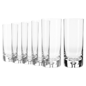 Set 6 pahare long drinks, sticla cristalina, 300ml, "Legend" - Krosno