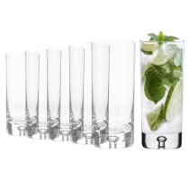 Set 6 pahare long drinks, sticla cristalina, 300ml, "Legend" - Krosno
