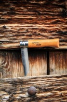 Cutit de buzunar N°08, otel carbon, 8,5cm, "Carbone" - Opinel