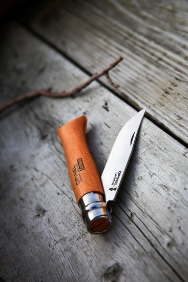 Cutit de buzunar N°09, otel carbon, 9cm, "Carbone" - Opinel