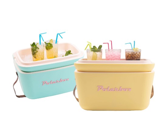 Lada frigorifica, 20L, "Classic", Cyan - Baby Rose - Polarbox