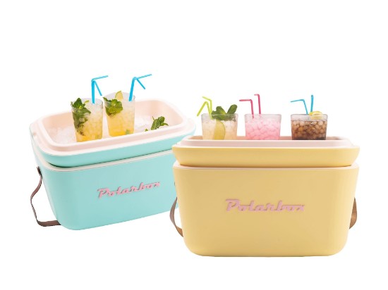 Lada frigorifica, 20L, "Classic", Yellow - Cyan - Polarbox