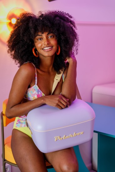 Lada frigorifica, 20L, "Pop", Lilac - Yellow - Polarbox