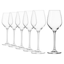 Set 6 pahare vin alb, sticla cristalina, 340ml, "Splendour" - Krosno