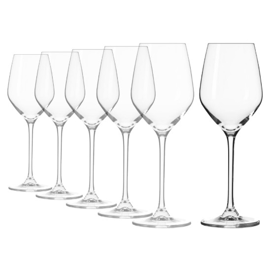 Set 6 pahare vin alb, sticla cristalina, 340ml, "Splendour" - Krosno