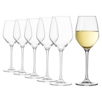 Set 6 pahare vin alb, sticla cristalina, 340ml, "Splendour" - Krosno