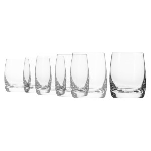 Set 6 pahare whisky, sticla, 250ml, "Blended" - Krosno