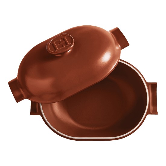 Oala Cocotte ovala, ceramica, 36,5 x 24,2cm/4,5L "Delight", Sienna - Emile Henry